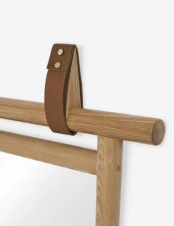 Kendyl Leather Strap Mirror -Lulu Andgeorgia Shop KendylWallMirror 4984