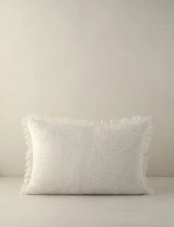 Kimber Linen Pillow -Lulu Andgeorgia Shop KimberLinenPillow Ivory Lumbar A0657516B Product 0335