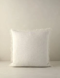 Kimber Linen Pillow -Lulu Andgeorgia Shop KimberLinenPillow Ivory Square A0657515B Product 0314