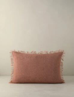Kimber Linen Pillow -Lulu Andgeorgia Shop KimberLinenPillow Rose Lumbar A0657518B Product 0331