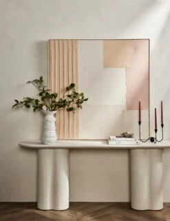 Patchwork Blush Wall Art By Visual Contrast -Lulu Andgeorgia Shop L0470482 TexturedPaper Blush StuidoLifestyle 1657