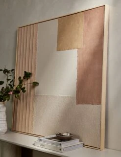 Patchwork Blush Wall Art By Visual Contrast -Lulu Andgeorgia Shop L0470482 TexturedPaper Blush StuidoLifestyle 16577
