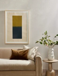 Gradient Silkscreen Wall Art By Visual Contrast -Lulu Andgeorgia Shop L0470491 Gradient1 olive indigo StuidoLifestyle 1 EDITED