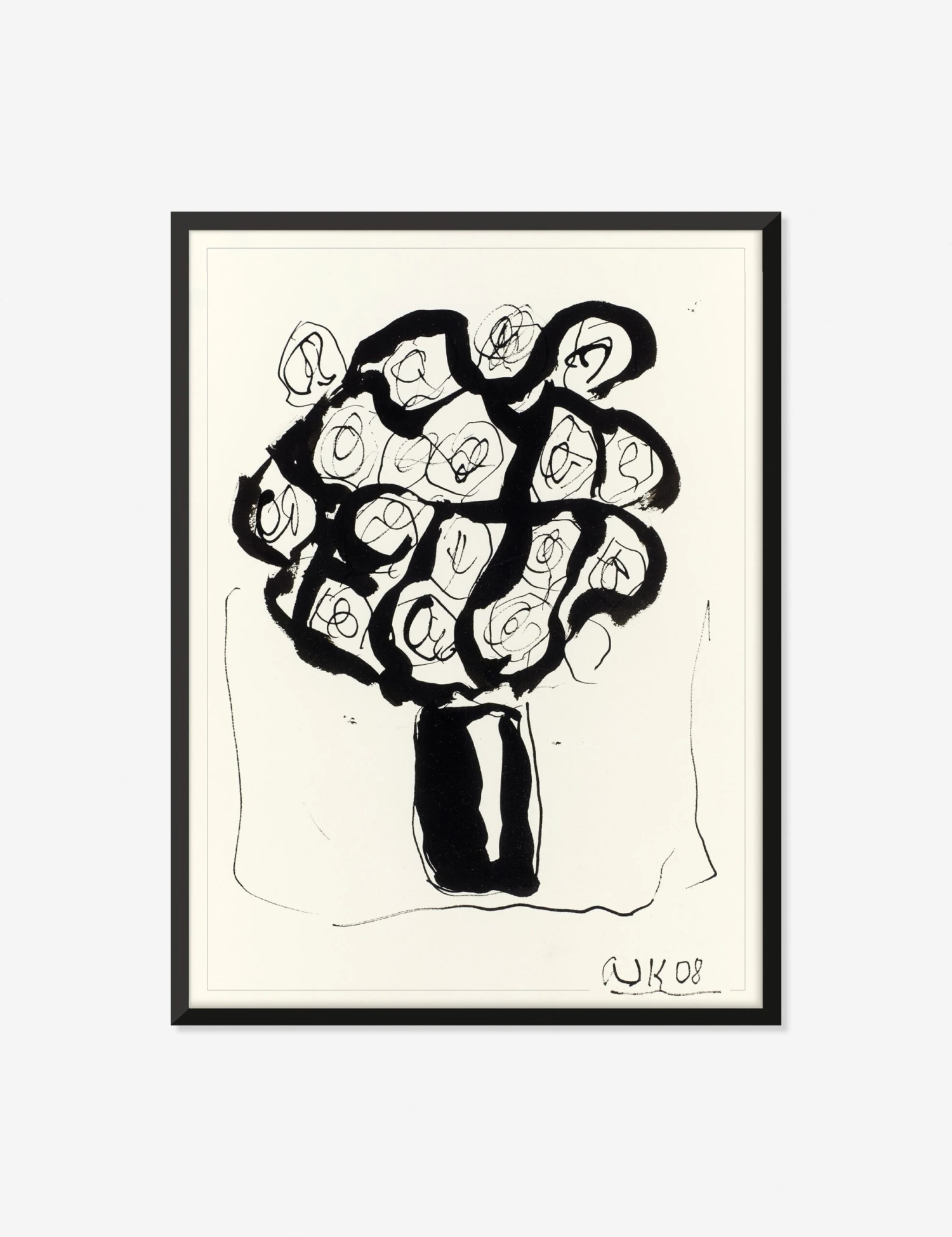 Ink Flower 5 Wall Art By Arthur Krakower 1 Ink Flower 5 Wall Art By Arthur Krakower