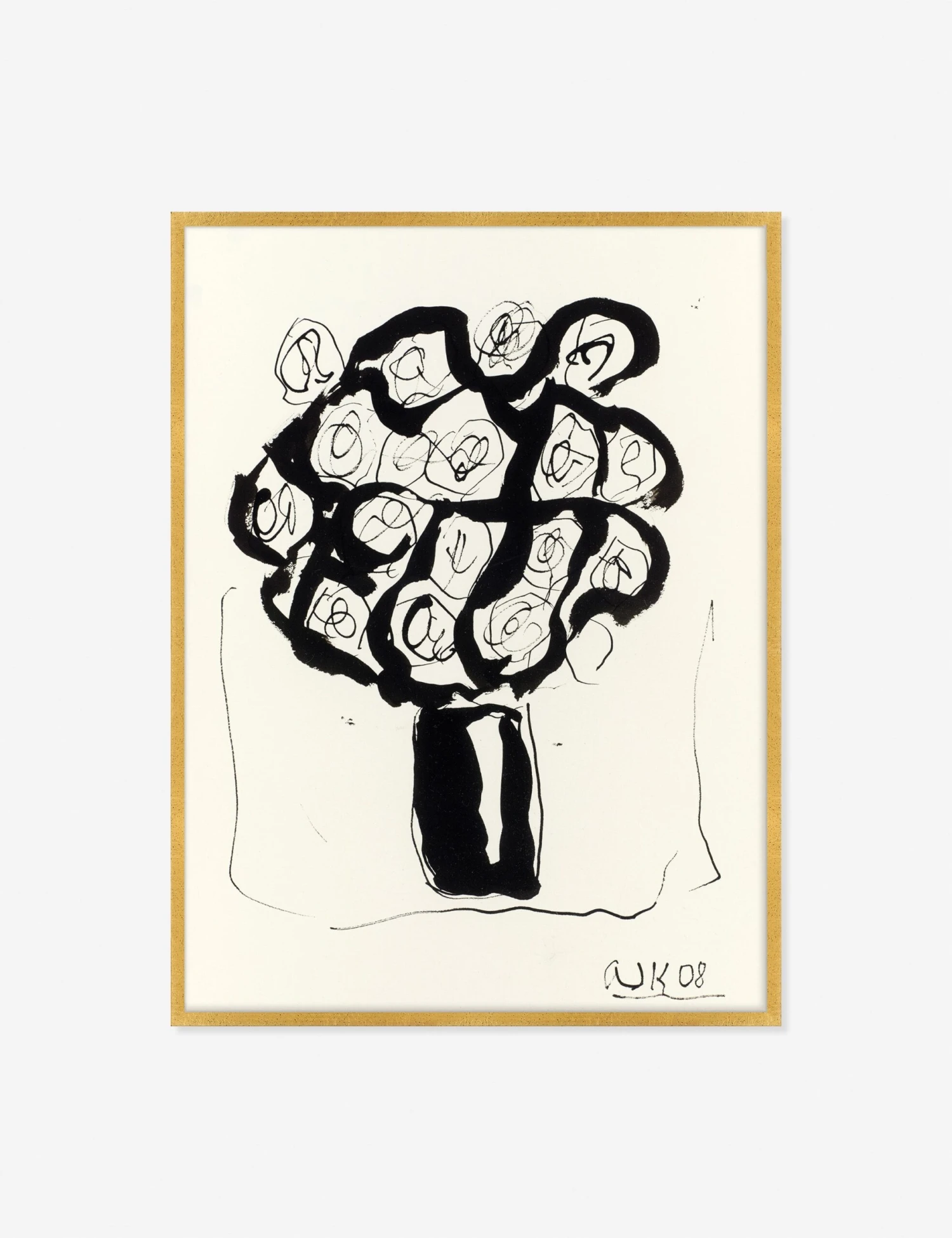 Ink Flower 5 Wall Art By Arthur Krakower 2 Ink Flower 5 Wall Art By Arthur Krakower - Image 2