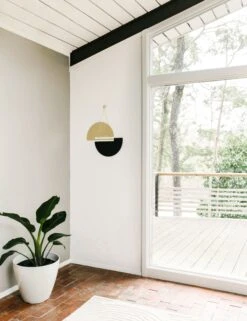 Horizon Wall Hanging By Circle & Line -Lulu Andgeorgia Shop LG horizon wall black brass 4