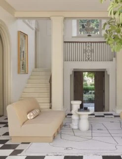 Lena Sofa By Sarah Sherman Samuel -Lulu Andgeorgia Shop LineDrawingFlatweaveLivingRoom 13104 V1