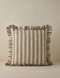 Amaroso Linen Ruffle Pillow -Lulu Andgeorgia Shop LitaLinenPillow BlushandJade Square A0658632 Product 0410