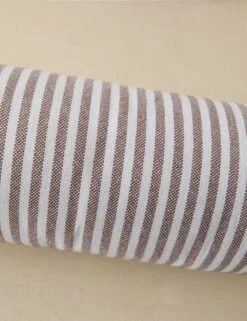 Littu Indoor / Outdoor Striped Bolster Pillow By Sarah Sherman Samuel -Lulu Andgeorgia Shop LittuIndoorOutdoorStripedBolsterPillow Brown2