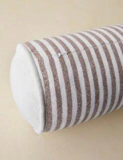 Littu Indoor / Outdoor Striped Bolster Pillow By Sarah Sherman Samuel -Lulu Andgeorgia Shop LittuIndoorOutdoorStripedBolsterPillow Brown3