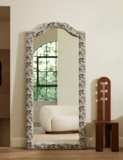 Tiger Full Length Mirror By Sarah Sherman Samuel -Lulu Andgeorgia Shop Lulu and Georgia 14 MirrorVignettes 2673 TigersWhite Site Crop Lifestyle