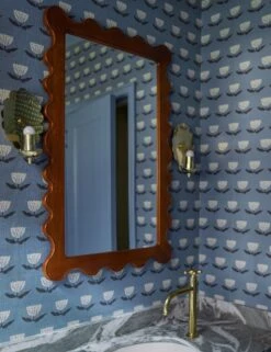 Janna Grasscloth Wallpaper By Sarah Sherman Samuel -Lulu Andgeorgia Shop Lulu and Georgia 14 PowderBath 0358 Site Crop Lifestyle