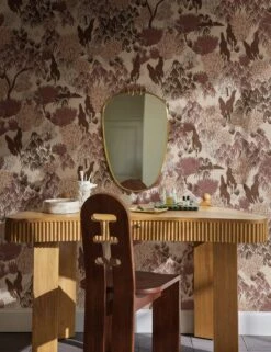 Ribbon Shield Mirror By Sarah Sherman Samuel -Lulu Andgeorgia Shop Lulu and Georgia 15 Desk VanityVersion 2825 Site Crop Lifestyle aec6b375 dbf3 4430 8959 e7cfcfcebf7e