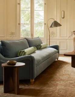 Amaroso Linen Ruffle Bolster Pillow -Lulu Andgeorgia Shop Lulu and Georgia 15 LivingRoomIII 6265 V1 2 LIFESTYLE Site Crop 2 LIFESTYLE