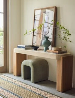 Midora Console Table -Lulu Andgeorgia Shop Lulu and Georgia 16 CornerLightingVignette 1056 Site Crop Lifestyle