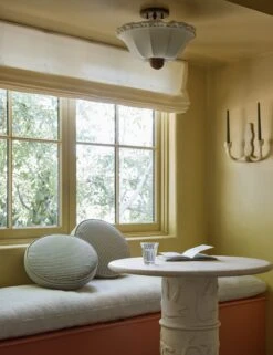 Isla Disc Pillow By Sarah Sherman Samuel 12 Isla Disc Pillow By Sarah Sherman Samuel -Lulu Andgeorgia Shop Lulu and Georgia 18 BistrotableBathroom 2969 RoundPillows DoubleSconce Site Crop Lifestyle 710b590c 88b3 4c4b 822b f035054f95c2