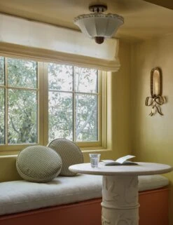 Isla Disc Pillow By Sarah Sherman Samuel 16 Isla Disc Pillow By Sarah Sherman Samuel -Lulu Andgeorgia Shop Lulu and Georgia 18 BistrotableBathroom 2969 Roundpillows singlesconce Site Crop Lifestyle