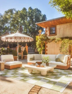 Satu Indoor / Outdoor Pillow By Sarah Sherman Samuel 13 Satu Indoor / Outdoor Pillow By Sarah Sherman Samuel -Lulu Andgeorgia Shop Lulu and Georgia 1 SSSLivingI 152 Site Crop Lifestyle