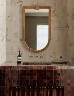 Mermaid Toile Wallpaper By Sarah Sherman Samuel 8 Mermaid Toile Wallpaper By Sarah Sherman Samuel -Lulu Andgeorgia Shop Lulu and Georgia 20 Mermaid Toile Wallpaper 3044 Mermaid Toile Wallpaper 1 Site crop Lifestyle