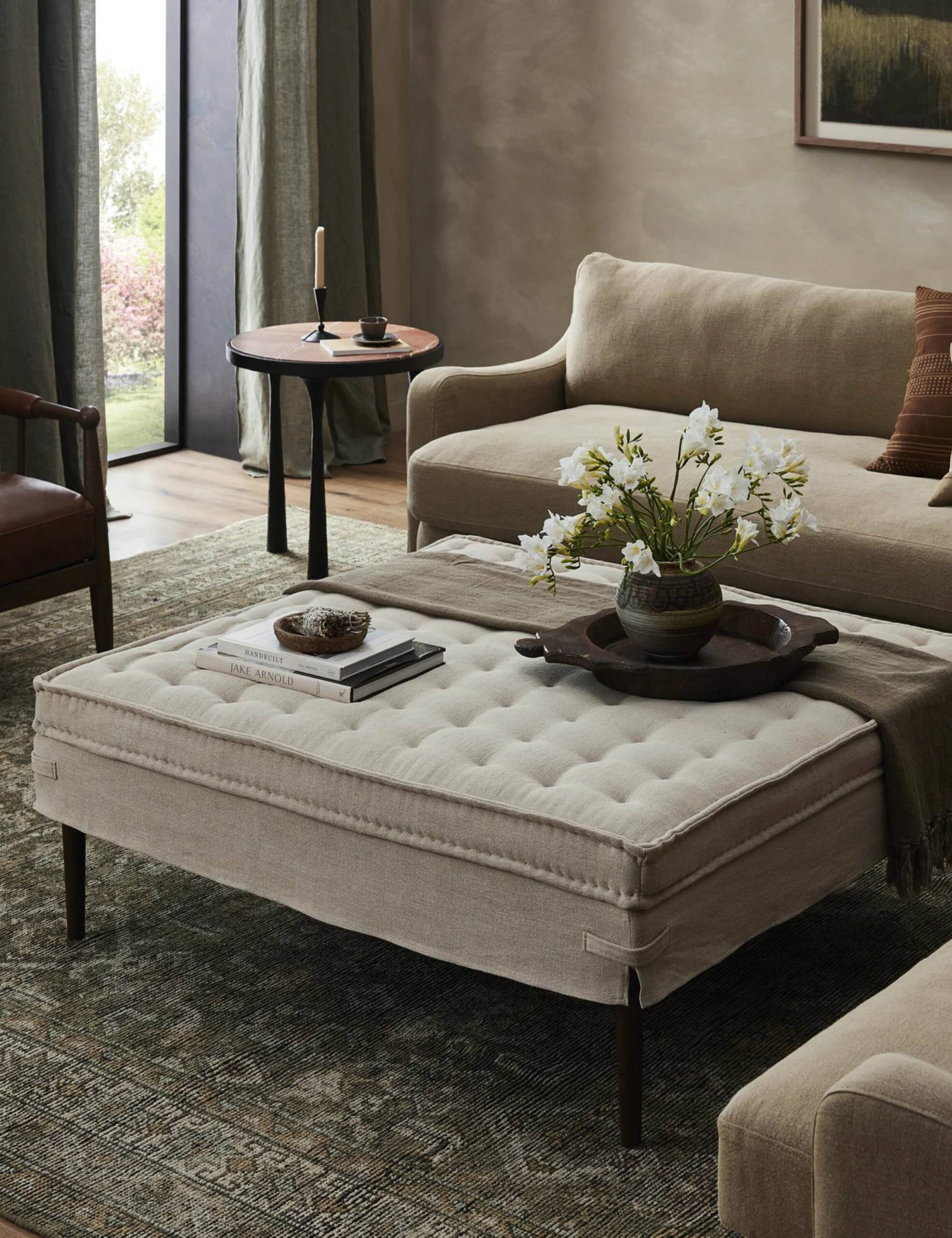 Cole Coffee Table Ottoman By Amber Lewis X Four Hands 2 Cole Coffee Table Ottoman By Amber Lewis X Four Hands - Image 2