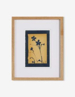Vintage Blue Daisy Wall Art By Shaina Page