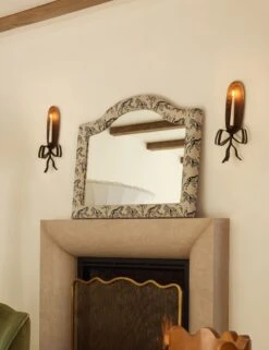 Tiger Mantel Mirror By Sarah Sherman Samuel -Lulu Andgeorgia Shop Lulu and Georgia 3 Mantles Tiger Mantel Mirror Ivory 488 2 Lifestyle