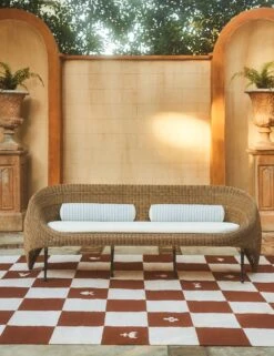 Littu Indoor / Outdoor Striped Bolster Pillow By Sarah Sherman Samuel -Lulu Andgeorgia Shop Lulu and Georgia 3 SSSVignette 604 V1 Site Crop Lifestyle