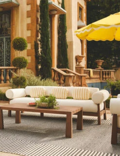 Sunday Indoor / Outdoor Pill Pillow -Lulu Andgeorgia Shop Lulu and Georgia 7 LivingRoomII 1232 Sunday Indoor Outdoor Woven Pill Pillow Site Crop Lifestyle