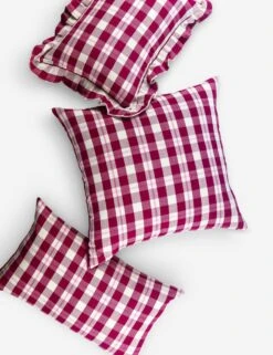 Abigail Pillow By Archive NY -Lulu Andgeorgia Shop Lulu and Georgia AbigailCranberryPillows 3