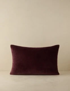 Agnetha Velvet Pillow -Lulu Andgeorgia Shop Lulu and Georgia AgnethaVelvetPillow Boysenberry Lumbar A0661039B 34 Product