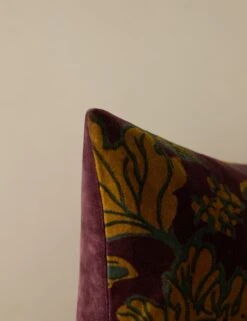 Agnetha Velvet Pillow -Lulu Andgeorgia Shop Lulu and Georgia AgnethaVelvetPillow Boysenberry Square A0661038B 5 Product