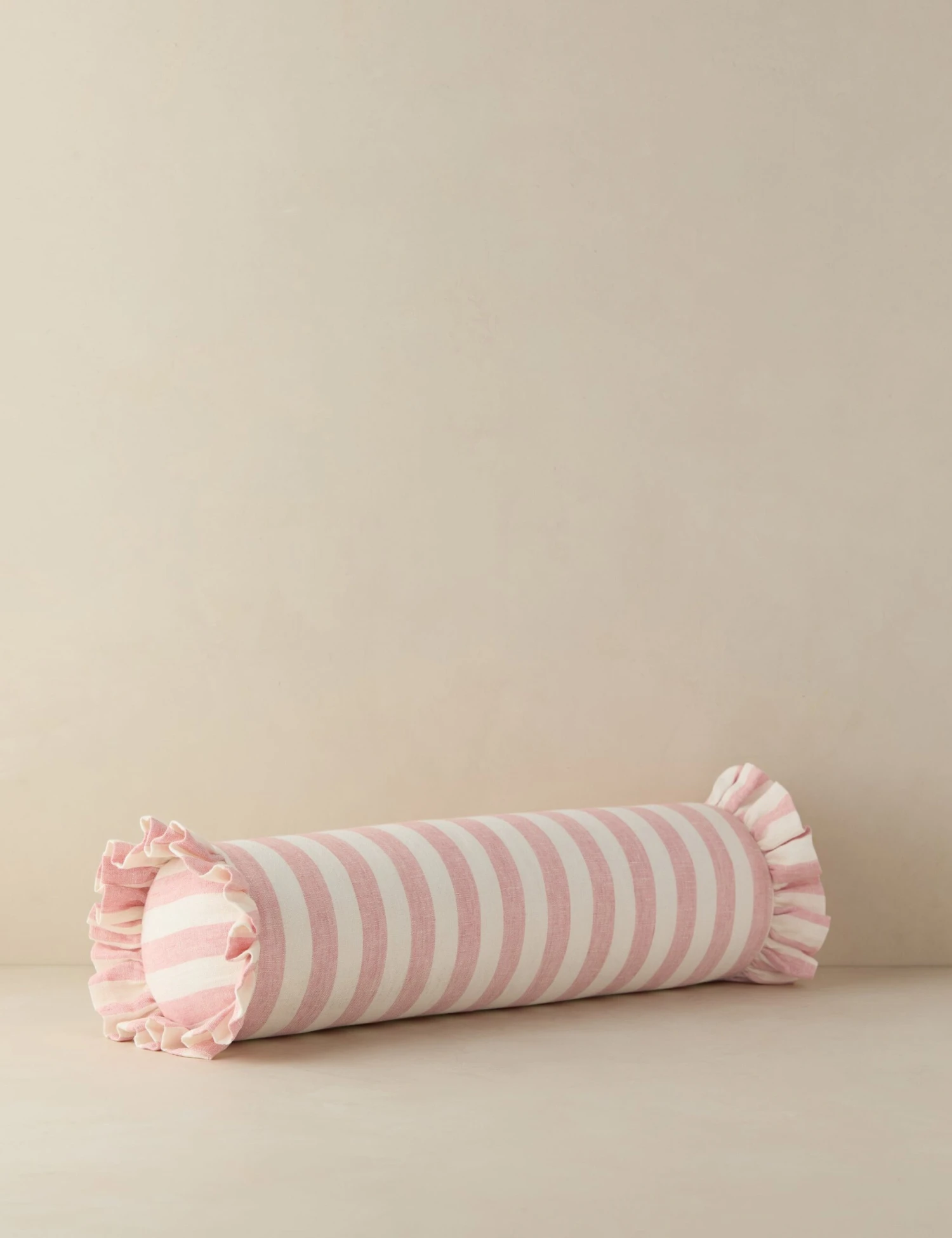 Amaroso Linen Ruffle Bolster Pillow - Image 19