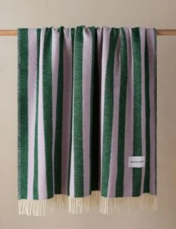 Candy Wrap Throw By Maison Deux -Lulu Andgeorgia Shop Lulu and Georgia CandyWrapBlanket LilacGreen A0661558 859 Product