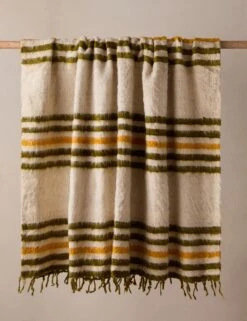 Celeste Momo Throw By Twenty Third By Deanne -Lulu Andgeorgia Shop Lulu and Georgia CelesteMomoBlanketbyTwentyThirdbyDeanne Green Gold L0499838 956 Product