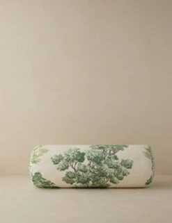 Central Park Pillow By Scalamandre -Lulu Andgeorgia Shop Lulu and Georgia CentralParkBolsterPillowbyScalamandre Green Bolster L0485497 687 Product