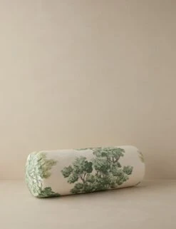Central Park Pillow By Scalamandre -Lulu Andgeorgia Shop Lulu and Georgia CentralParkBolsterPillowbyScalamandre Green Bolster L0485497 689 Product