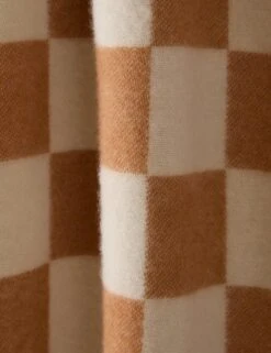 Checkerboard Throw By Maison Deux -Lulu Andgeorgia Shop Lulu and Georgia CheckerboardBlanket TerraWhite A0661562 841 Product