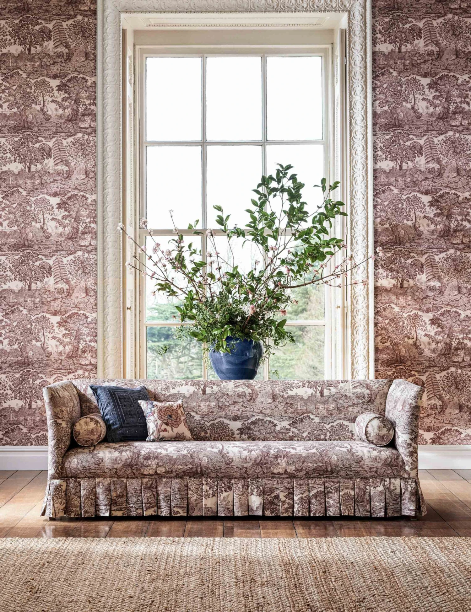 Highgrove Toile Wallpaper By Sanderson 1 Highgrove Toile Wallpaper By Sanderson