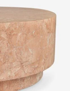 Faas Round Marble Coffee Table -Lulu Andgeorgia Shop Lulu and Georgia FaasRoundCoffeeTable PeachMarble A0660782 867 Product