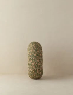 Fransen Linen Cotton Tufted Round Pillow -Lulu Andgeorgia Shop Lulu and Georgia FransenCottonLinenPillow Clover Flamingo Round A06603182 Product