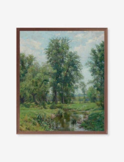 Springtime In Old Lyme, Connecticut Print By Hugh Bolton Jones -Lulu Andgeorgia Shop Lulu and Georgia GCFASpringtimeInOldLymeWalnut Product