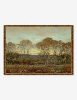 Sunset Print By Dwight William Tryon 4 Sunset Print By Dwight William Tryon -Lulu Andgeorgia Shop Lulu and Georgia GCFASunset 1916 BronzeGoldOrnate Product