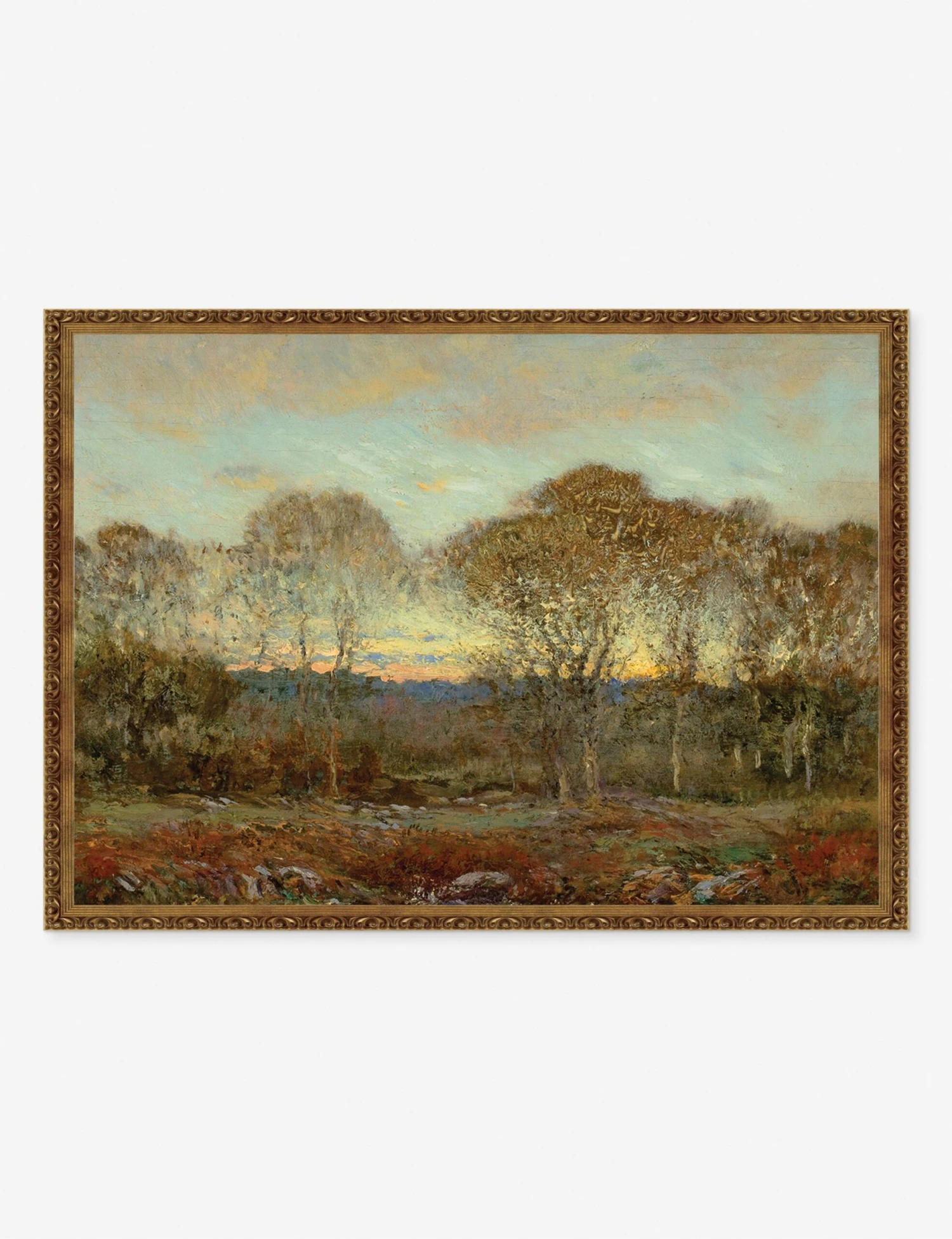 Sunset Print By Dwight William Tryon 2 Sunset Print By Dwight William Tryon - Image 2