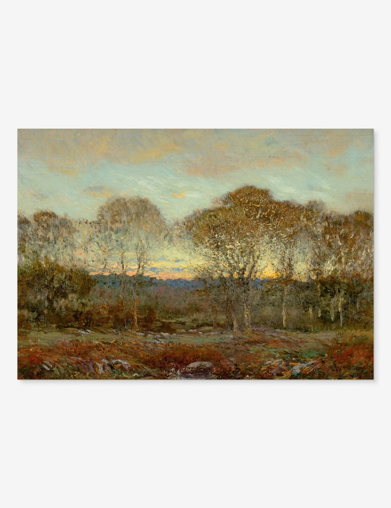 Sunset Print By Dwight William Tryon 1 Sunset Print By Dwight William Tryon
