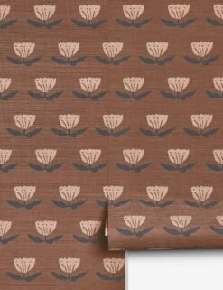 Janna Grasscloth Wallpaper By Sarah Sherman Samuel -Lulu Andgeorgia Shop Lulu and Georgia JannaGrassclothWallpaperbySarahShermanSamuel Brown A0661582 599 Product