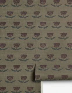 Janna Grasscloth Wallpaper By Sarah Sherman Samuel -Lulu Andgeorgia Shop Lulu and Georgia Janna Grasscloth Wallpaper by Sarah Sherman Samuel Olive A0659533 606 Product
