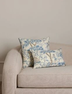 Kelmescott Linen Pillow By Scalamandre -Lulu Andgeorgia Shop Lulu and Georgia KelmescottPillowSiblingShot Porcelain 941 Product