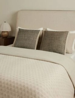 Laba Linen Silk Box Pillow By DISC Interiors -Lulu Andgeorgia Shop Lulu and Georgia LabaBoxPillowbyDISCInteriors Black A0658644B 1686 Lifestyle