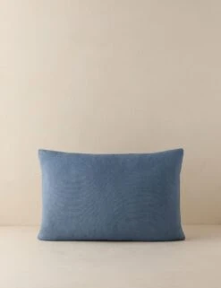Madelief Embroidered Pillow -Lulu Andgeorgia Shop Lulu and Georgia MadeliefPillow Denim Lumbar A0660310B 313 Product