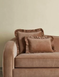 Mauree Velvet Pillow -Lulu Andgeorgia Shop Lulu and Georgia MaureeVelvetPillowCoverGroupshot DustyPink 0635 product